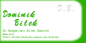 dominik bilek business card